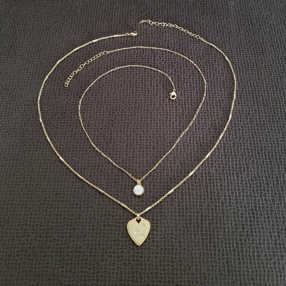 ✨️HP✨️ Luna🌙 Norte Double✌️ Necklace Set - Picture 2 of 15
